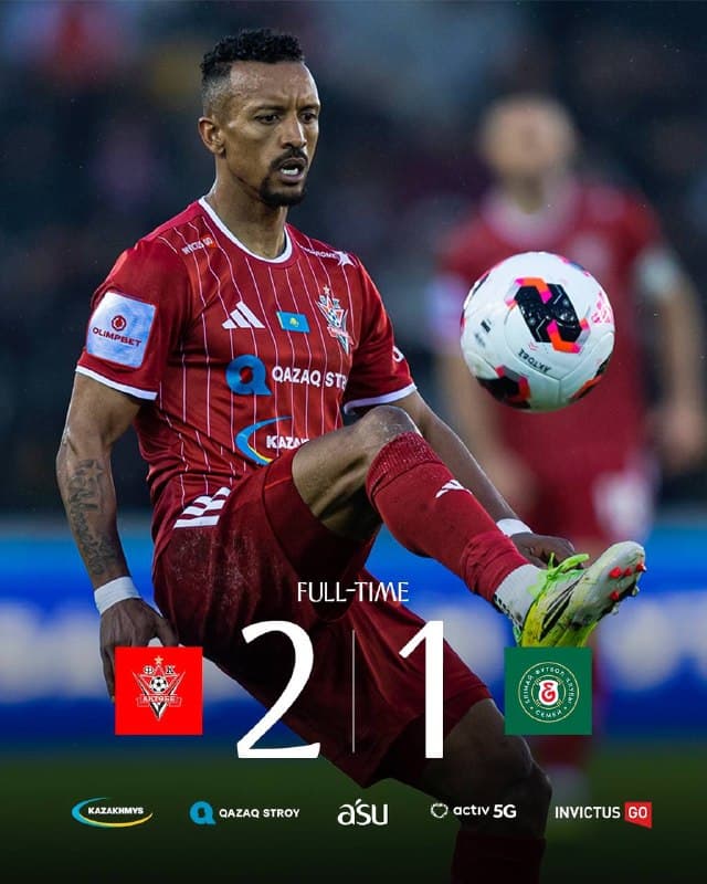 We advance to the Cup quarterfinals! Aktobe 2:1 Elimai