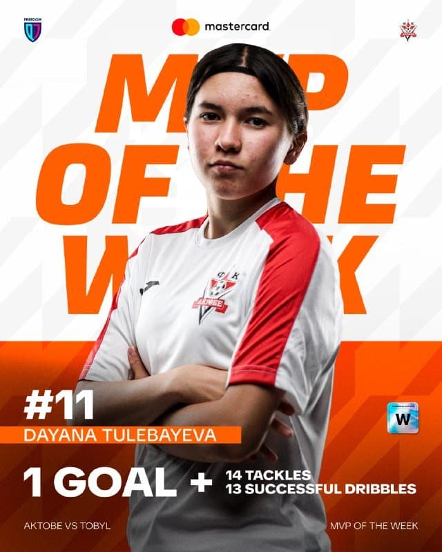 Dayana Tulebaeva – Mastercard Best Player of Freedom QJ League W Matchday XIV